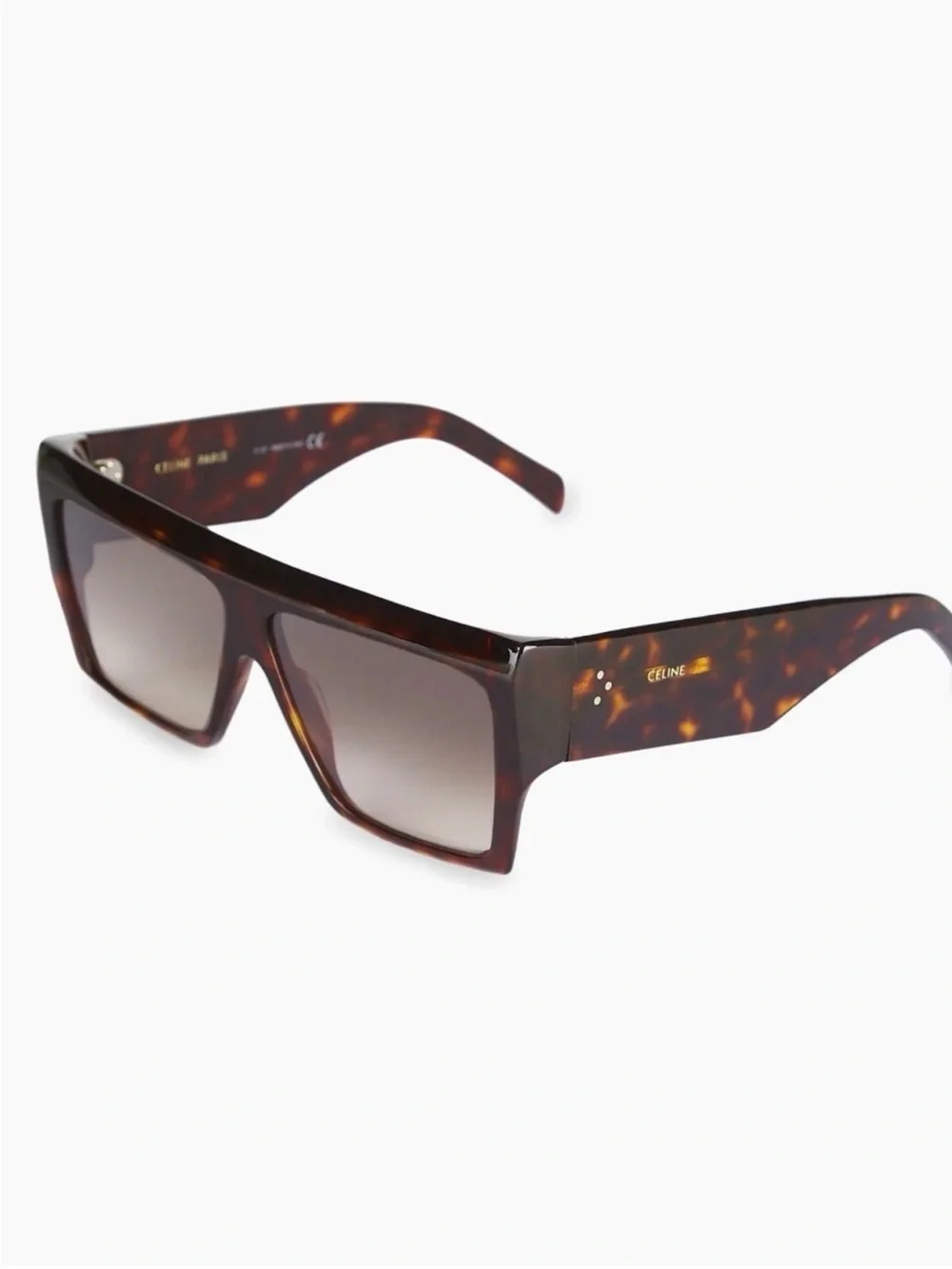 CELINE Authentic 60MM Oversized Tortoiseshell Sunglasses, New,  $339 $460